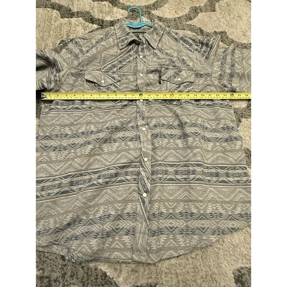 Outback‎ Trading Co Men's Lucas Long Sleeve Performance Shirt Grey XL - Picture 10 of 10